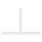 Ekena Millwork Portland Architectural Grade PVC Gable Bracket, 96"W x 64"H x 6"D x 6"F, 16/12 Pitch GBP096X64X0606POR00 - alternate 2